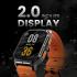 HiFuture ULTRA 3 Bluetooth Calling Smart Watch, 2.0-inch IPS Display, IP68 Waterproof, 24/7 True heart rate & Blood oxygen sensor (the fifth generation), Up to 7 days daily use, 100+ Sports Mode - Orange